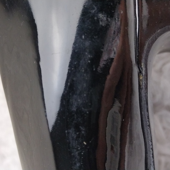 Serenades by Florsheim Vintage Black Patent Leather Square Toe Slip-On Pump Shoe - Picture 15 of 16